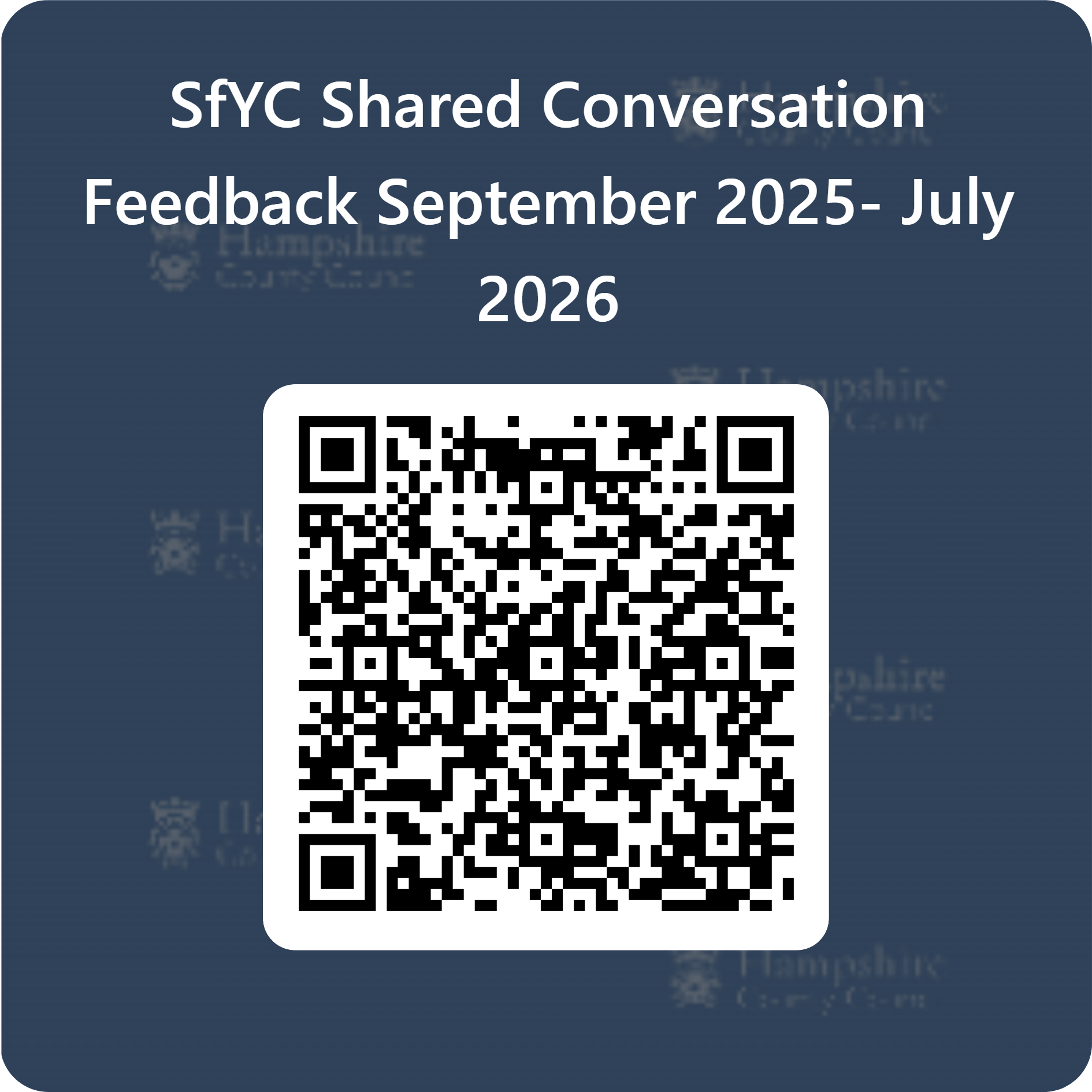 QR code for Shared Conversation feedback
